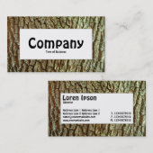 中央ラベル – 樹皮03 名刺 (正面/裏面)