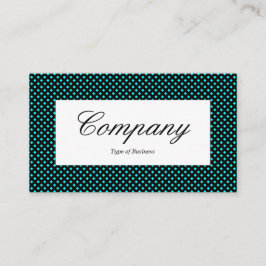 中央ラベル – 水色の上のネットテクスチャ 名刺