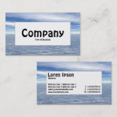 中央ラベル – 海と空 名刺 (正面/裏面)