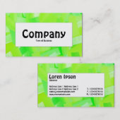 中央ラベル – 絵を描緑 名刺 (正面/裏面)