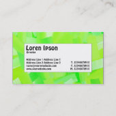 中央ラベル – 絵を描緑 名刺 (裏面)
