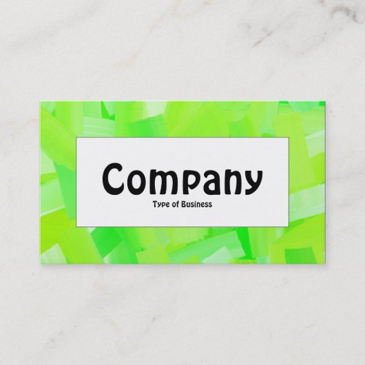 中央ラベル – 絵を描緑 名刺 (正面)