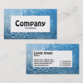 中央ラベル – 青い水 名刺 (正面/裏面)