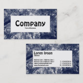 中央ラベル – 青い秋 名刺 (正面/裏面)