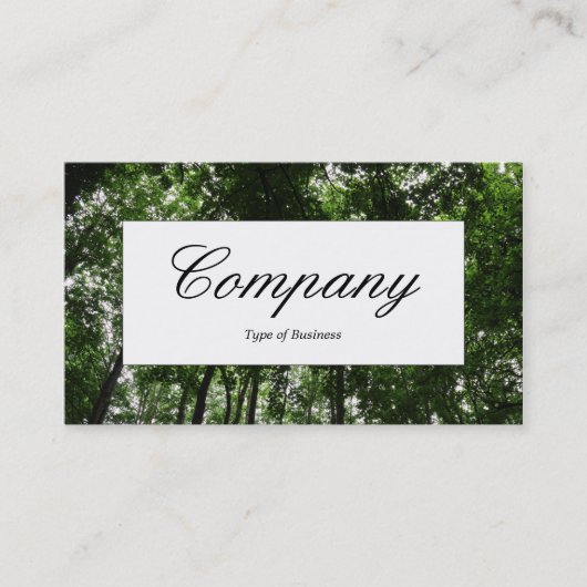 中央ラベル – Woodland Canopy 01 名刺 (正面)
