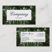 中央ラベル – Woodland Canopy 02 名刺 (正面/裏面)