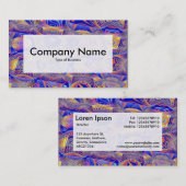 中央ラベルv3 – フラクタル抽象芸術061012a 名刺 (正面/裏面)