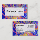 中央ラベルv3 – フラクタル抽象芸術061012d 名刺 (正面/裏面)