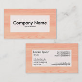 中央ラベルv3 – 木目05 名刺 (正面/裏面)