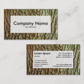 中央ラベルv3 – 樹皮03 名刺 (正面/裏面)