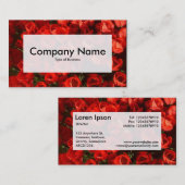 中央ラベルv3 – 赤いチューリップ 名刺 (正面/裏面)