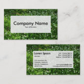 中央ラベルv3 - Woodland Flowers 名刺 (正面/裏面)