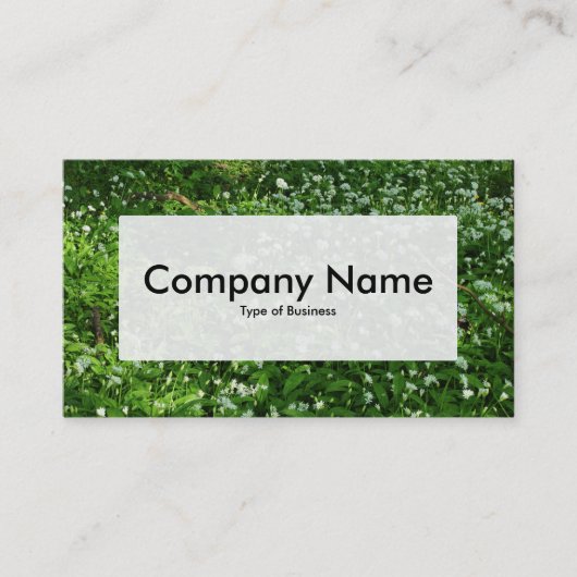 中央ラベルv3 - Woodland Flowers 名刺 (正面)