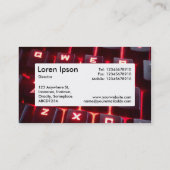 中央ラベルv4 – キーボ白熱［赤熱］光を放つード 名刺 (裏面)