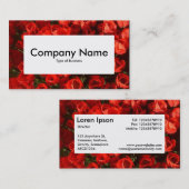 中央ラベルv4 – 赤いチューリップ 名刺 (正面/裏面)