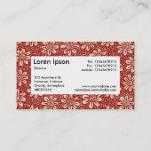 中央ラベルv4 - 140617 - Ruby Red and Beige 名刺 (裏面)