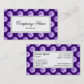 中央ラベルv5 -デイジー – 紫 名刺 (正面/裏面)