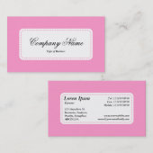 中央ラベルv5 – ピンク 名刺 (正面/裏面)