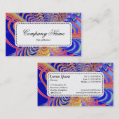 中央ラベルv5 – フラクタル抽象芸術061012d 名刺 (正面/裏面)