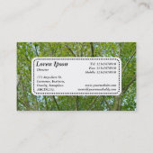 中央ラベルv5 – メープル日本の型 名刺 (裏面)