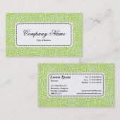 中央ラベルv5 – ランダムスポット – 火星の緑 名刺 (正面/裏面)