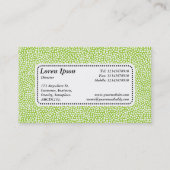 中央ラベルv5 – ランダムスポット – 火星の緑 名刺 (裏面)