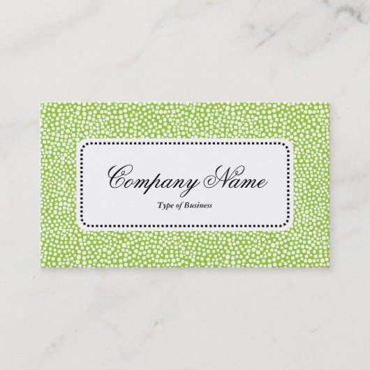 中央ラベルv5 – ランダムスポット – 火星の緑 名刺 (正面)
