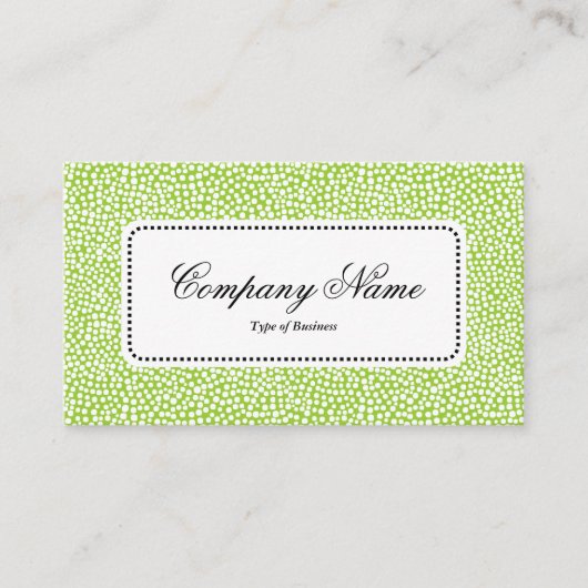 中央ラベルv5 – ランダムスポット – 火星の緑 名刺 (正面)