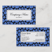 中央ラベルv5 – リーフパターン02 – ベビーブルー 名刺 (正面/裏面)