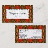 中央ラベルv5 -抽象芸術幾何学模様 名刺 (正面/裏面)