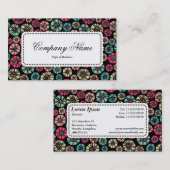 中央ラベルv5 -抽象芸術花031023 名刺 (正面/裏面)