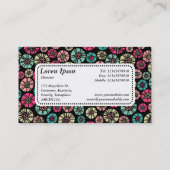 中央ラベルv5 -抽象芸術花031023 名刺 (裏面)