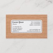 中央ラベルv5 – 木目06 名刺 (裏面)