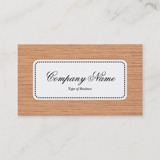中央ラベルv5 – 木目06 名刺 (正面)