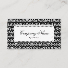 中央ラベルv5 – 波線 – 黒の白 名刺