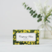 中央ラベルv5 – 黄色のデイジー 名刺 (スタンド正面)