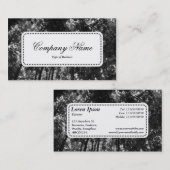 中央ラベルv5 - Woodland Canopy 01 BW 名刺 (正面/裏面)