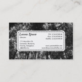 中央ラベルv5 - Woodland Canopy 01 BW 名刺 (裏面)