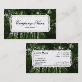 中央ラベルv5 - Woodland Canopy 02 名刺 (正面/裏面)