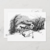 中央公園のはがきを乗り越える ポストカード (正面/裏面)