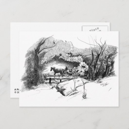 中央公園のはがきを乗り越える ポストカード (正面/裏面)