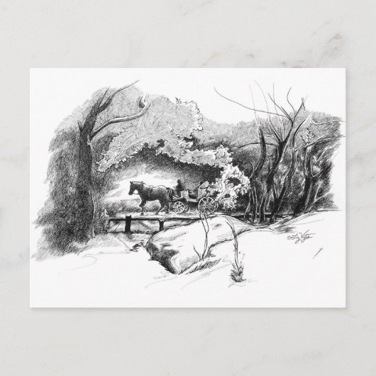 中央公園のはがきを乗り越える ポストカード (正面)