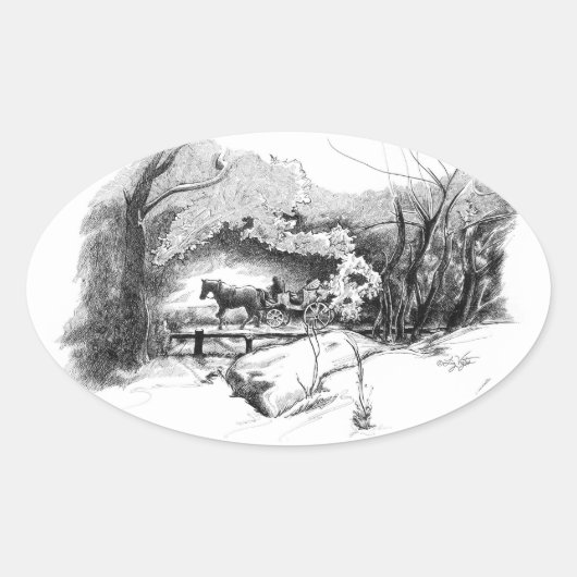 中央公園のステッカーに乗る 楕円形シール (正面)