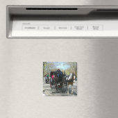 中央公園、馬と馬車 マグネット (インサイチュ (食洗機))