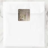 中央前庭のビュー、構築1642-51 スクエアシール (バッグ)