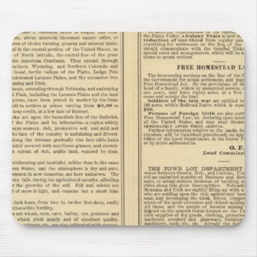 中央太平洋鉄道線 マウスパッド (正面)