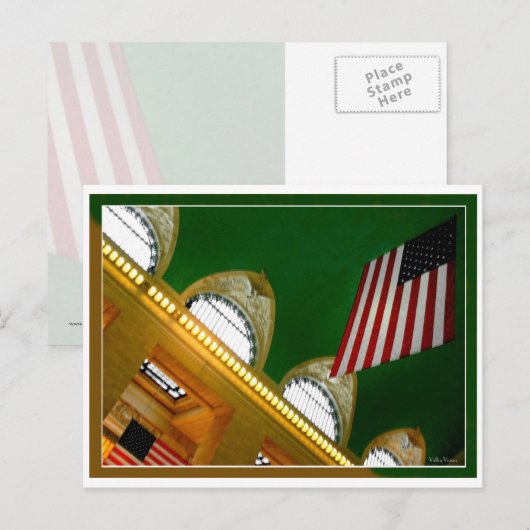 中央州旗 ポストカード (正面/裏面)