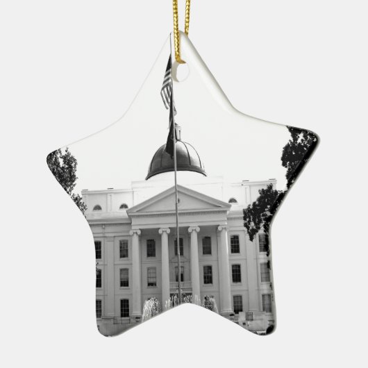 中央州立病院- MILLEDGEVILLE、ジョージア セラミックオーナメント (左)