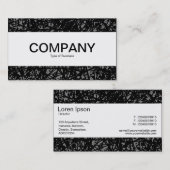 中央帯 – 抽象芸術線 – 灰色 名刺 (正面/裏面)