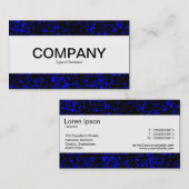 中央帯 – 抽象芸術線 – 青 名刺 (正面/裏面)